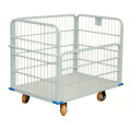 Manual Operated Workshop Handling Storage Transport Transfer Trolley 4 Wheels Metal 60*40*60CM Four-wheel Customized